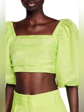 $235 Sandro  Blonville Crop Top
